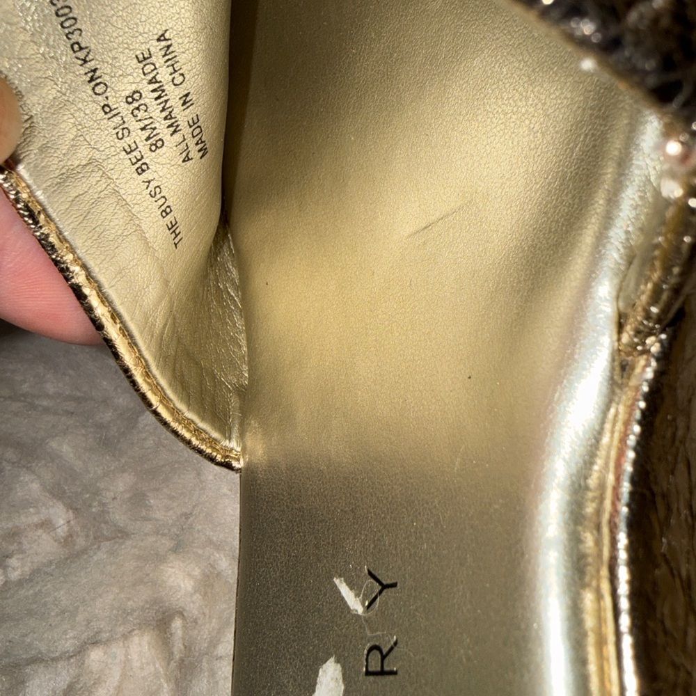 Katy Perry Women's The Busy Bee Slip-On Slide Sandal Gold size 8M - Picture 9 of 12